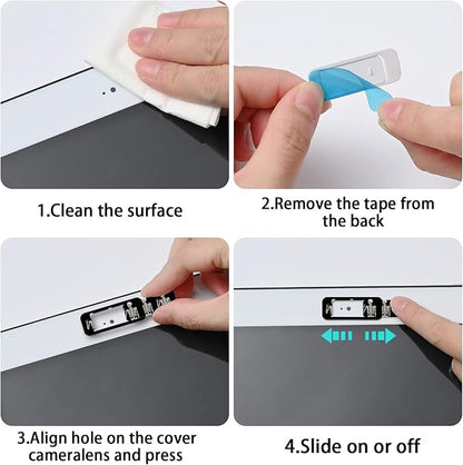 Webcam Cover, 3 Pieces, Laptop Camera Cover, Privacy Shielding Capacity is Twice as Big as The Traditional, Suitable for Computer Mobile Phones, laptops, Tablets and so on (Skull)