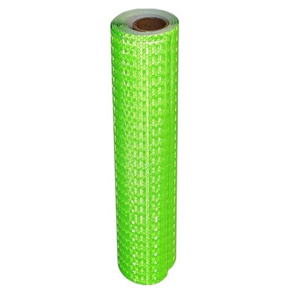Green Reflective Tape Outdoor Waterproof 12 inch, High Visibility Warning Industrial Marking Tape, Safety Stickers (11 feet)