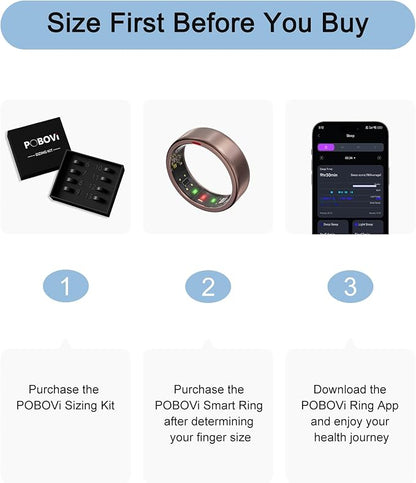 Ring OnePlus - Ultra-Thin Titanium Smart Ring - 7 Days Battery Life - Fitness/SPO₂/Stress/HR/Sleep Skin Temperature Tracker - No App Fee - iOS&Android Compatible (Rosegold,8)