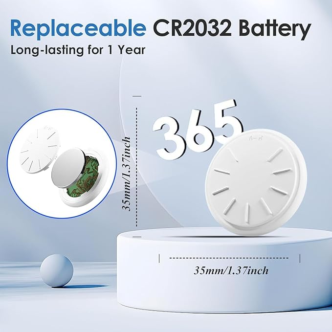 Air Tracker Tags-2 Pack, Item Tracker with Waterproof Case for Your Keys, Wallet etc, Luggage Tracker Works with Find My APP (iOS Only)