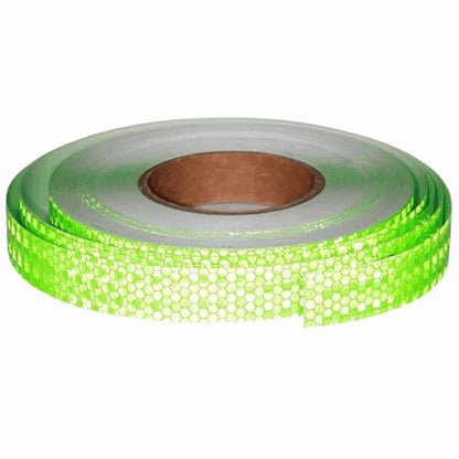Green Reflective Tape Outdoor Waterproof 1 inch Wide, High Visibility Warning Industrial Marking Tape, Safety Stickers (168 feet)