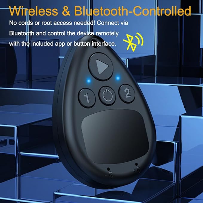 Wireless Mobile Phone Screen Auto Clicker – Adjustable Speed, Silent Operation, No Root Required – Auto Touch Clicker for Android & iOS Devices, Game & App Automation Tool by BLUECC (1 dragging 2)
