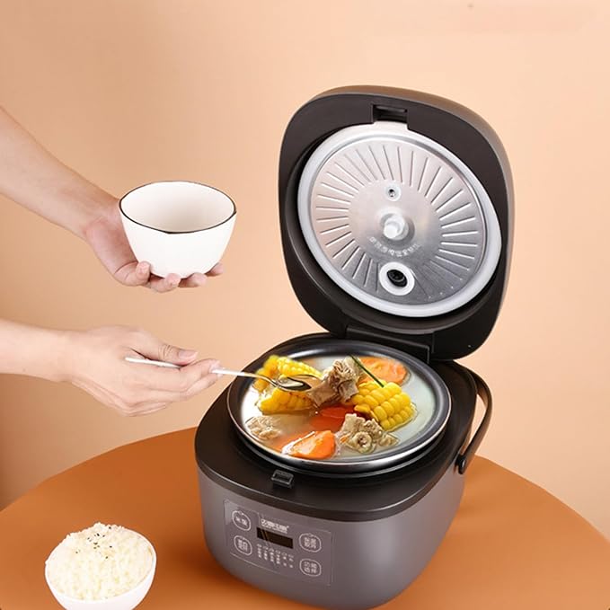Mini Rice Cooker, Non-Stick Inner Pot/5L Large Capacity, Various Cooking Functions, Multi-Function SILS, Smart Touch, Household Portable Electric Cooker