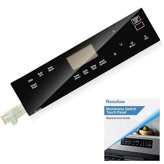 DG96-00850E Range Membrane Switch Touchpad Control Touch Panel for Samsung Gas Ranges Stove Oven NX60A6111SS/NX60A6111SB, Replaces 4976816/AP7192051/PS16736760/EAP16736760