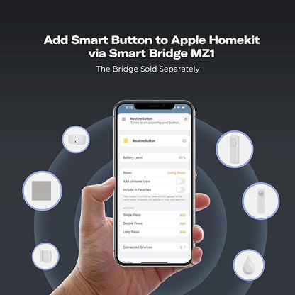 THIRDREALITY ZigBee Smart Button 4 Pack, 3-Way Remote Control, Require Zigbee hub, Work with SmartThings, Aeotec, Hubitat, Home Assistant, Third Reality Hub, Battery Included.