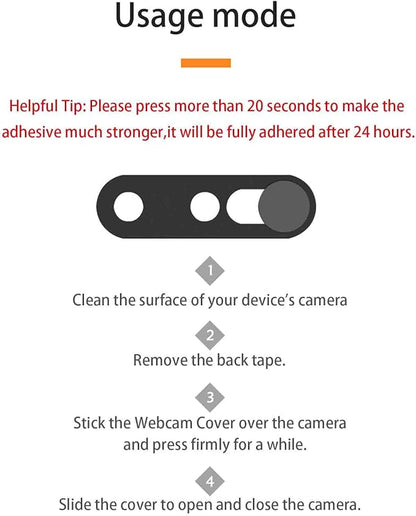 Front Camera Cover Compatible for 14 Pro/iPhone 14 Pro Max with Rear Lens Cover,Protect Privacy and Security But Not Affect Facial Recognition（2Pack）