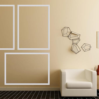 3 PCS Premade Wainscoting Panels Accent Wall Panels for Interior Wall Decor Easy DIY Build and Batten Chair Rail & Picture Frame Door Decor (20x 28 in)