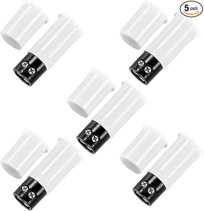 TOWODE Normally Closed Recessed Window Door Contact Sensor Alarm Magnetic Reed Switch,NC Magnetic Switch for Home Security, Suitable for Wooden Doors and Windows,5 Sets
