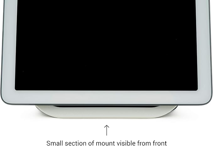 Google Nest Hub Home Kitchen Under Cabinet Mount Bracket | All Hardware Included (White)