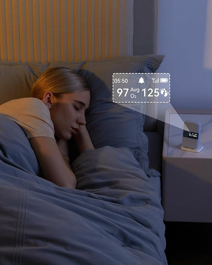 Babytone Baby Sleep Monitor with Base Station- Smart Sleep Sock, Tracking Heart Rate and Movement, Wearable Baby Foot Monitor with Bluetooth and APP, for 0-36 Months Newborn