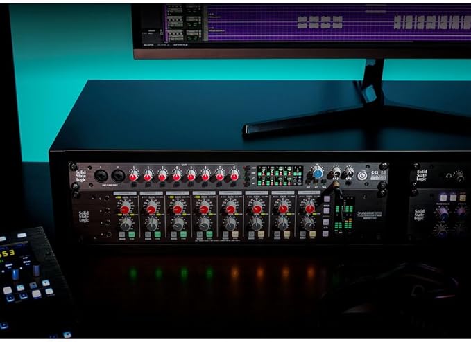 Solid State Logic SSL 18 USB-C Audio/MIDI Interface Bundle with Solid State Logic ALPHA 8 AD/DA Converter/Expander and USB-C Audio Interface