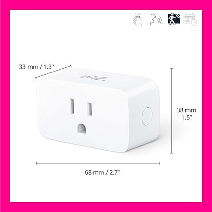 WiZ Smart Plug, Sunset to Sunrise Automation, Motion Detection, Control with Voice or App, Indoor Smart Plug Compatible with Alexa, Google Home and HomeKit, 1 Pack