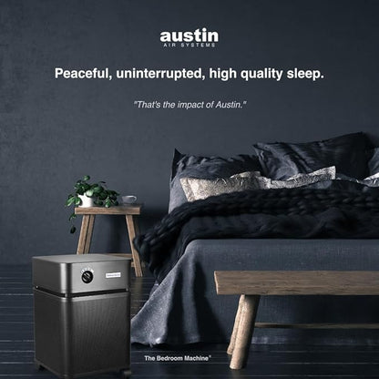 Austin Air Bedroom Machine Black - Advanced 5 -Stage Filtration Air Purifiers For Home with Activated Carbon & Zeolite - Ideal as Air Purifiers for Bedroom, Model B402