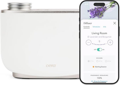 Aera Home Essential Oil Fragrance Diffuser – Waterless Electric Aromatherapy Smart Plug-in, Wi-Fi & App/Alexa Controlled, Hypoallergenic – for Rooms 500-1000 sq ft (Capsules Sold Separately)