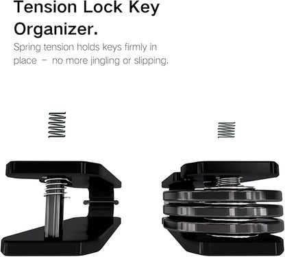 Metallic Key Organizer - Aluminum Key Organizer holder, Minimalist Innovative Keychain.