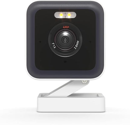 WYZE Cam v3 Pro Wired 2K Outdoor/Indoor Wi-Fi Camera for Home Security, Pet Baby Kids Elderly Monitoring, Edge AI, Color Night Vision, Spotlight Camera, Works with Alexa & Google Assistant, White