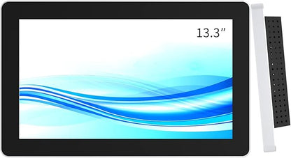 GreenTouch 13.3 Inch PCAP Touch Screen LCD Display- Open Frame TFT LCD Monitor with 12V 4A Powered - 1920 * 1080 HD