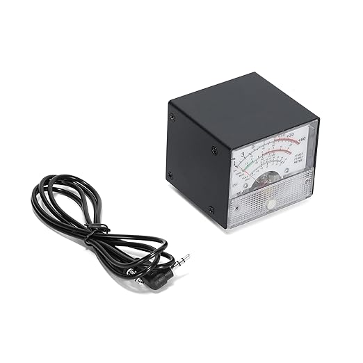 FT-857/FT-897 Analog Panel Meter, Black, Multi-Function S-Meter/PWR/SWR Display, 70x70x62mm, with 3.5mm Jack Connection