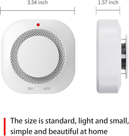 COHANSHANsmoke Detector,Smoke Alarm,fire Alarms Smoke detectors,(Sensor Life of 10 Years) complies with UL Certification,fire Alarm,Smoke detectors,360°Intelligent Detection,Wireless Installation6
