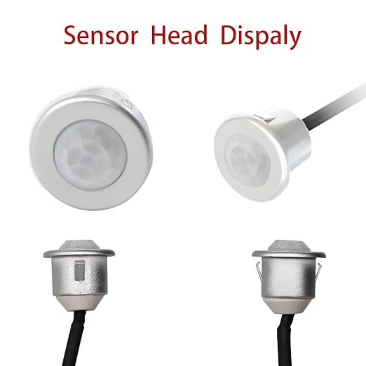 VST Motion Sensor Light Switch, Proximity Sensor Switch, Led Light Automatic Witch for Closet Light Under Cabinets Counters Closets Wardrobes with 12V JST Male and Female (DC 12-24V)