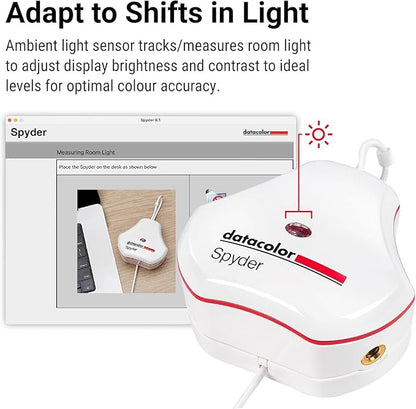 datacolor Spyder - Monitor Calibrator for Graphic Designers, Photographers, and Content Creators, Shows You True Colors, Works on OLED Monitors & LED Screens, Easy-to-Use Color Calibration Tool