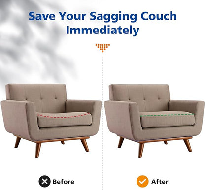 Couch Cushions Support for Sagging Seat 20"X 20"Insert padsSupports Board Sofa Furniture seat Cushion Under Sag Repair, Curved High Density Foam Replacement for Sectional Loveseat Chair Blue Set of 1