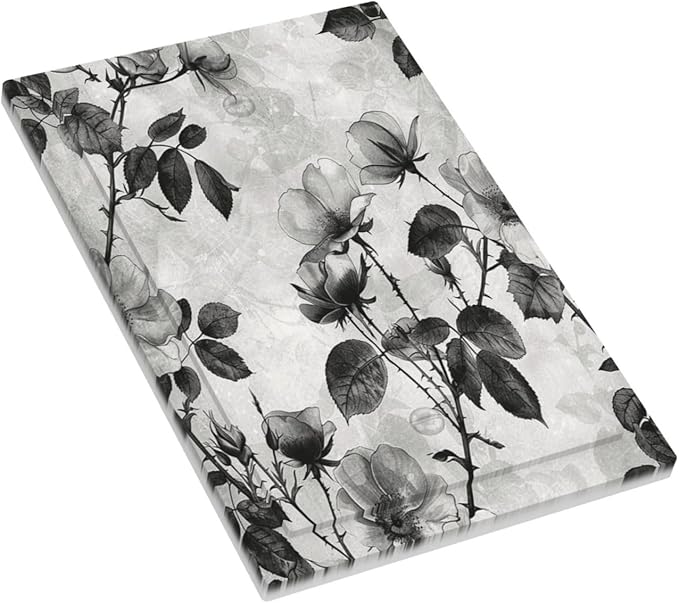 Light Switch Cover Plate Black Breezy Watercolor Garden Floral 1 Gang No Device Blank Electrical Wall Plates Faceplate Decorative Switch Plate for Bedroom Home Decor