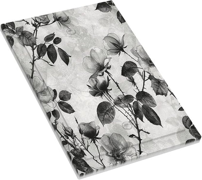 Light Switch Cover Plate Black Breezy Watercolor Garden Floral 1 Gang No Device Blank Electrical Wall Plates Faceplate Decorative Switch Plate for Bedroom Home Decor