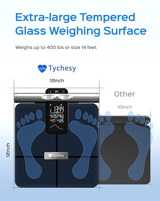 8-Sensor Smart Scale, Body Composition Pod Scale with Handheld Display, Measures Body Fat, Muscle Mass & BMI, FSA&HSA Eligible