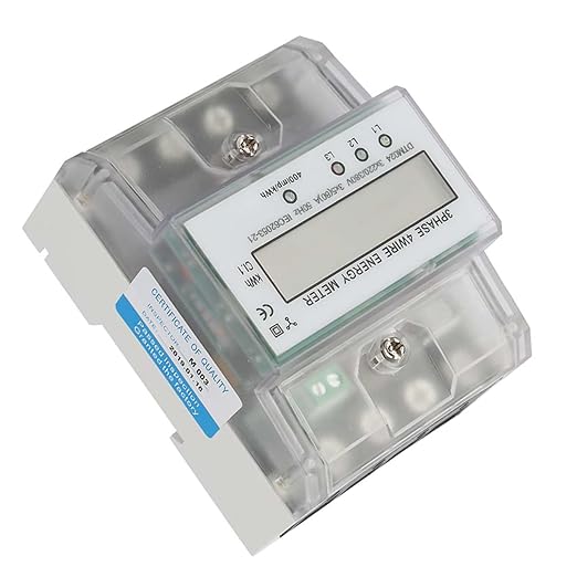 3 Phase Power Meter DTM024 Digital LCD Display Energy Meter Electric Kilowatt Hour Meter, 220/380V 5-80A