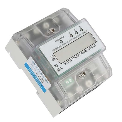 3 Phase Power Meter DTM024 Digital LCD Display Energy Meter Electric Kilowatt Hour Meter, 220/380V 5-80A