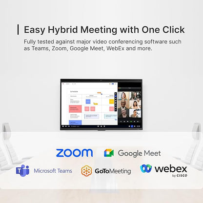 NearHub Interactive Smart Board, 65 Inch, 4K UHD Touch Screen, Built in 4K Camera & 24-mic Array, All-in-One Whiteboard for Classroom and Business with Android OS and Open App Ecosystem (Board+Stand)