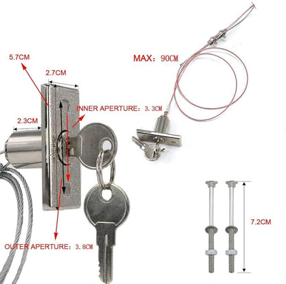 Universal Garage Door Opener Emergency Garage Door Disconnect Release Lock Kit-2pack