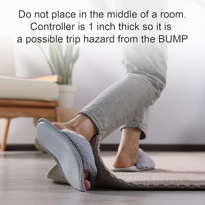 Hot Carpet Woo Warmer Under Rug Radiant Floor Heater Electric Mat Electric Carpet Electric Heated Area Rug Great for Yoga (500 watt 70" x 70 inches) Made in Seattle Since 2012 A Unique Holiday Gift