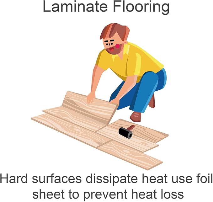 Hot Carpet High Heat Retention Felt Under Rug Instant Radiant Floor Heater Electric Mat Electric Heated Area Rug (720.2 watt Extra Thick Mat) Made in Seattle WA