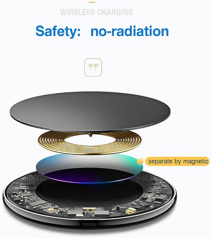 2Pcs Wireless Charger,15W Max Wireless Charging Pad Compatible with Samsung Galaxy S25/S24/S23/S22/S21/S20/S10,7.5W Compatible with iPhone 17/17Pro/16/16Plus/16Pro /15/15Pro/15Plus/14/13/12 (White)