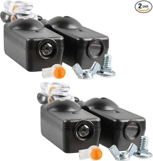 2 Garage Safety Sensors for Lifmaster Sears Chamberlain 41A5034 w/Brackets