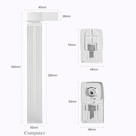 Smart Electric Curtain Motorized Track, Compatible with Alexa Google Assistant & Siri, Tuya App Remote Control, Adjustable to 5.2m(204 inch) for Living Room & Bedroom