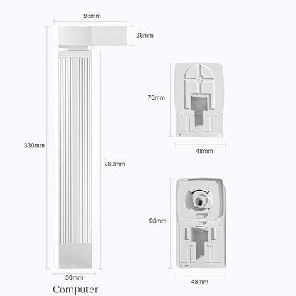 Smart Electric Curtain Motorized Track, Compatible with Alexa Google Assistant & Siri, Tuya App Remote Control, Adjustable to 5.2m(204 inch) for Living Room & Bedroom