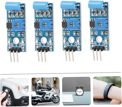 TEHAUX 10pcs Normally Closed Type Sensor Module for Alarm Systems Detection Compatible Microcontrollers for Theft Alarms Earthquake Alerts and Vehicles