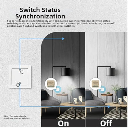 Smart Switch Matter WiFi Module Compatible With Smart Things Retrofit Dual Control Remote Operation