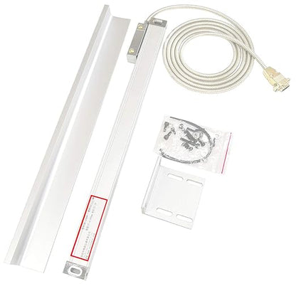 iMeshbean 2/3 Axis Digital Readout and TTL Precision Linear Glass Scale DRO Encoder for Milling Lathe (200mm Travel Length Scale ONLY(8''))