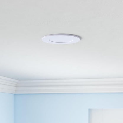 CycevSun 16 Pack 4 Inch LED Recessed Lights with Night Light - Canless Ultra Thin Wafer Downlight Soffit, Dimmable & 5 Color Temperature Selectable, 9W, ETL & Energy Star