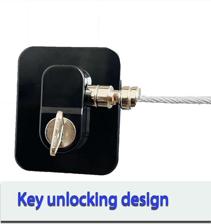 Refrigerator Lock (2 Pack), Fridge Locks with 2 Keys, Child Safety Lock, Baby Proof Cabinet and Drawer Locks, Freezer Latch for Double Door, French Door (Upgraded Black)