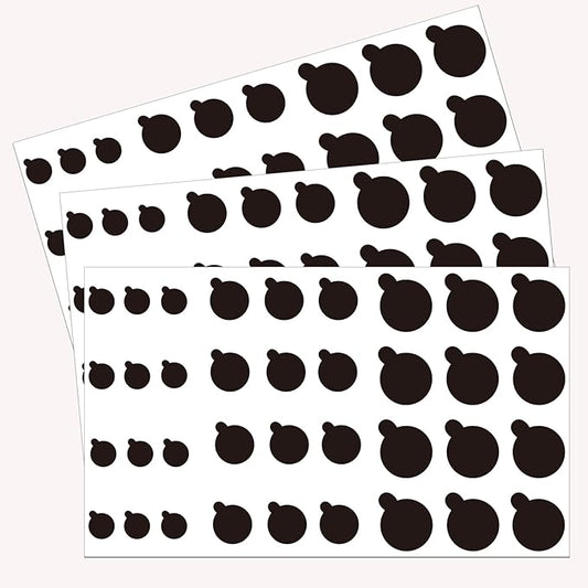 108 PCS Phone Camera Cover, Black Webcam Cover Vinyl Stickers, Camera Covers for Computer,Cell Phone,Laptops,Electronics(Multiple Sizes)