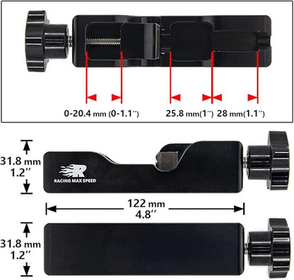 Universal Spark Plug Gap Tool Compatible with Most 10mm 12mm 14mm 16mm Spark Plugs Black - 1 Set with Feeler Gauge