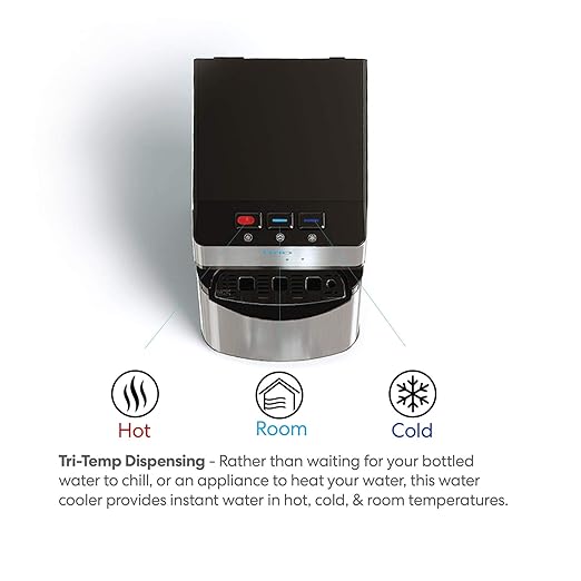 Brio Self Cleaning Bottleless Water Cooler Dispenser, UL Approved, Stainless Steel, Point of Use Drinking Water Filter, Hot, Cold, and Room Temperature