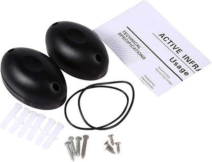 1 Pair 20m Infrared Photoelectric Beam Alarm, Security Light Barrier Sensor Detector for Home Door Window Outdoor Security