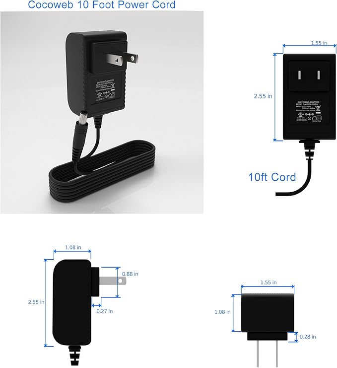 Cocoweb 9 Inch Tru-Slim Copper Picture Light - LED, 2700K, Adjustable Arm, Plug-in, Toggle Switch, Sleek and Compact Design