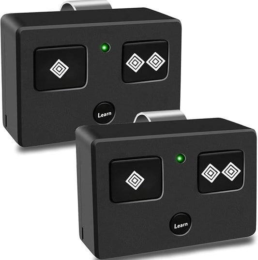 for Ghost Controls AXS1 AXP1 Remote Transmitter,5-Button Remote Transmitter for Automatic Gate Openers, Partymode, Compatible with Ghost Controls Single/Dual Control Opener Systems (AXP1 2Pack Black)